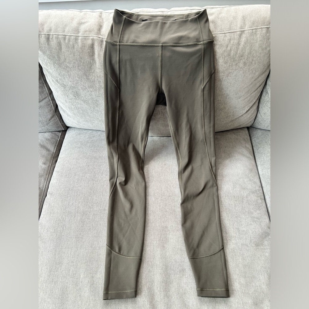 Lululemon ‘In Movement Tight’ 28” Olive Size 6